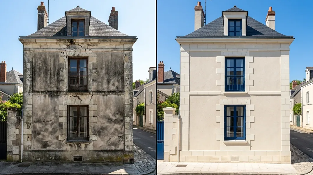 Façade claire tachée : comment éviter les coulures sous fenêtres ?