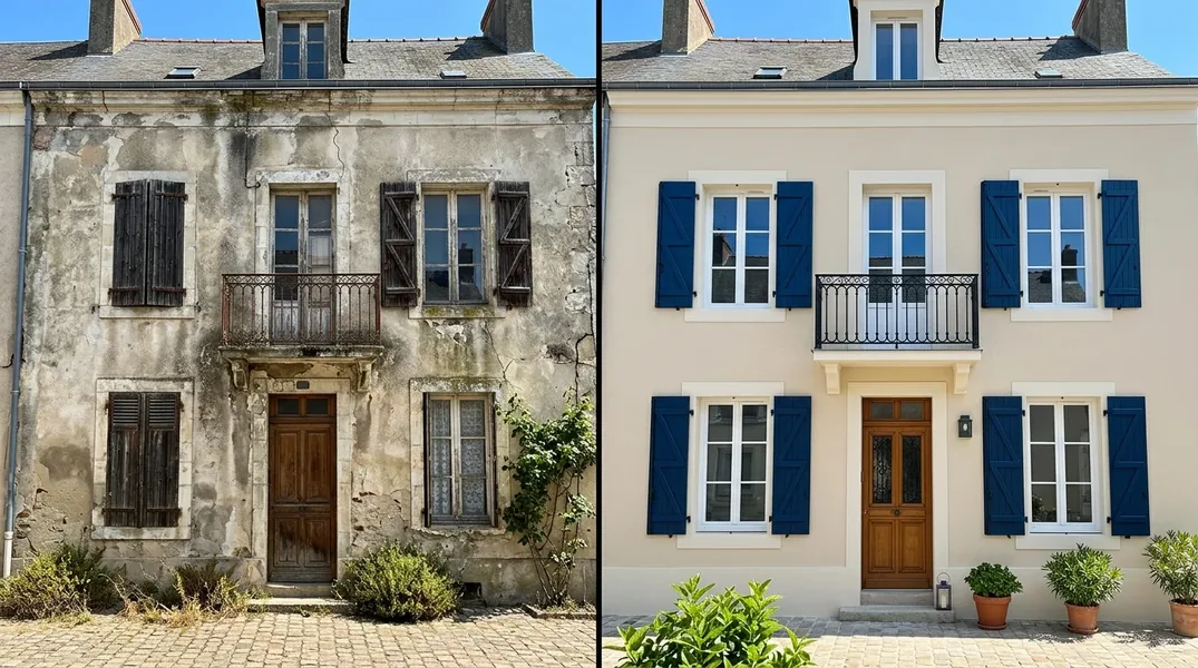 Résultat ravalement de façade au Mans — Ravalement Le Mans