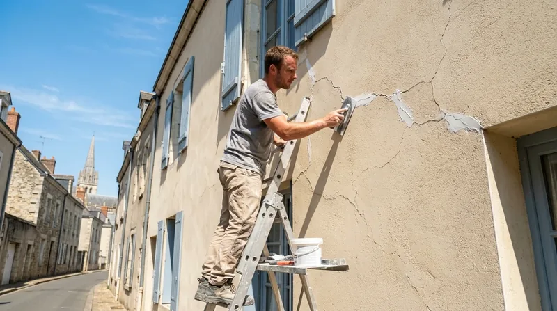 Rénovation de façade & traitement des fissures Le Mans